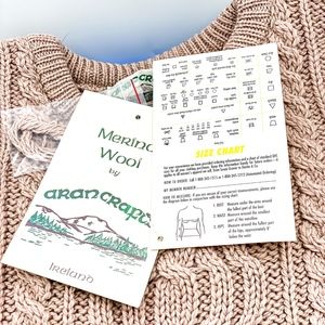 Irish Merino Wool Sweater by Aran Crafts